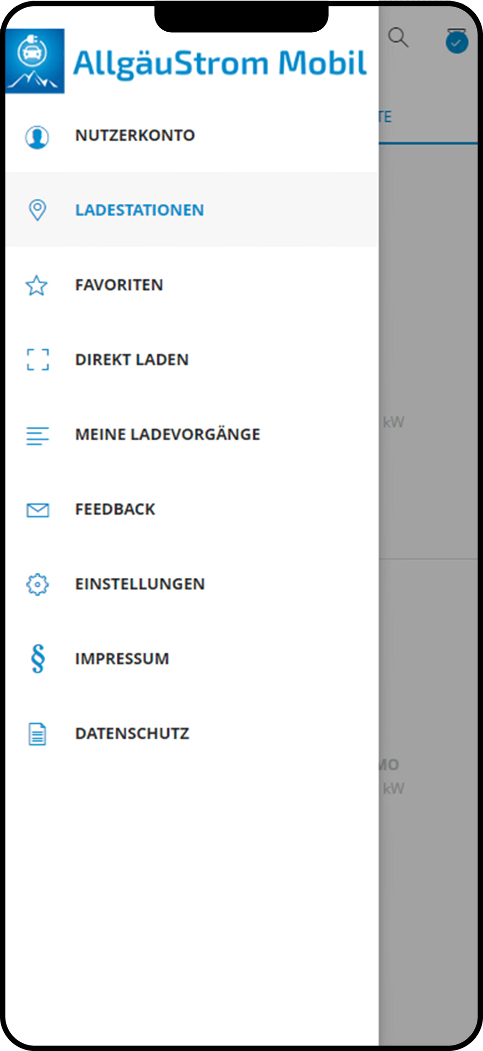 AllgäuStrom Mobil App öffnen AllgäuStrom Mobil App öffnen