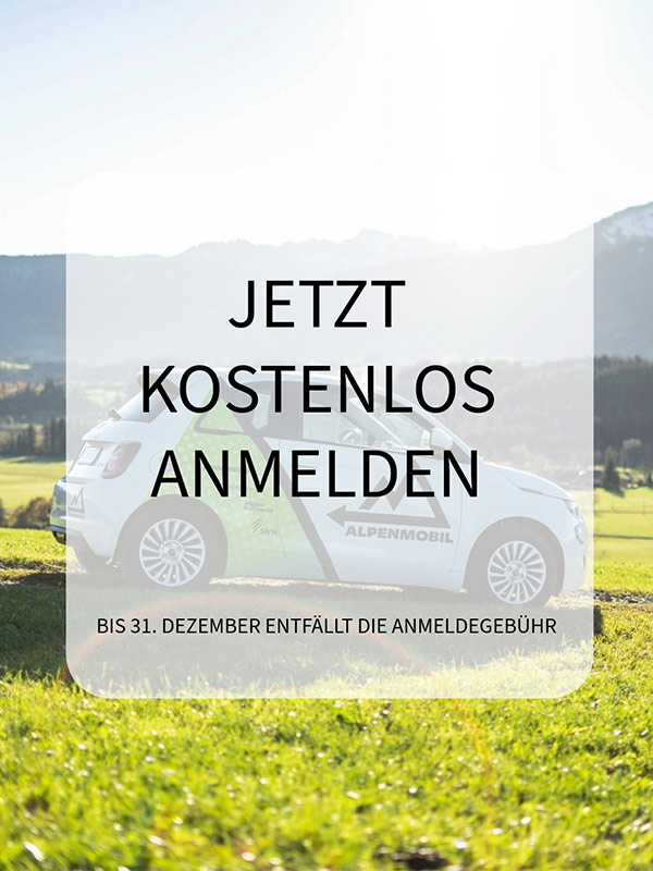 Alpenmobil - Anmeldegebühr entfällt Alpenmobil - Anmeldegebühr entfällt