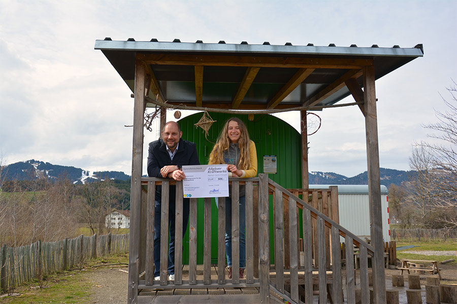 Spende an den Naturkindergarten am Biberhof Spende an den Naturkindergarten am Biberhof